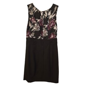 Maurice's Women's floral sheath dress Sz- 7/8. Color- floral print/Black